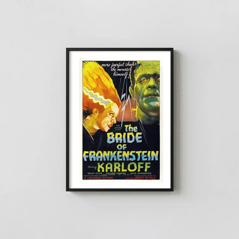 The Bride of Frankenstein | Movie Poster | Universal Horror Classic Art