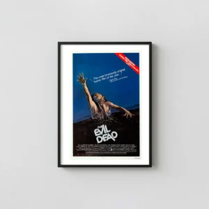 The Evil Dead | Movie Poster | Classic VHS Horror Wall Cult Classic Movies Posters xe2x80x93 Portrait Frame Wall Art Mockup | MerchFuse
