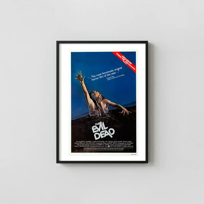 The Evil Dead | Movie Poster | Classic VHS Horror Wall Art Print