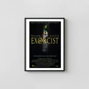 The Exorcist III | Horror Movie Poster | Ominous Steps Wall Horror Movies Posters xe2x80x93 Portrait Frame Wall Art Mockup | MerchFuse