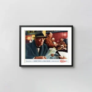 The Wrong Man | Movie Poster | Henry Fonda Hitchcock Lobby Card Movie Posters xe2x80x93 Landscape Frame Wall Art Mockup | MerchFuse