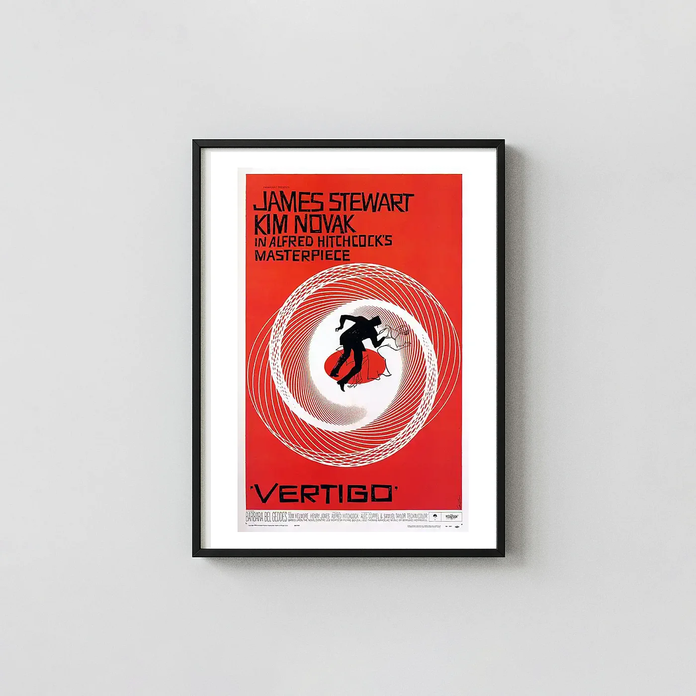 Vertigo Classic Movie Poster Original Saul Bass Swirl Art - movie poster wall art print