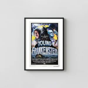 Young Frankenstein | Movie Poster | Iconic Gene Wilder Classic Horror Art Horror Movies Posters xe2x80x93 Portrait Frame Wall Art Mockup | MerchFuse