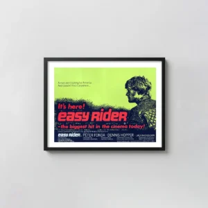 Easy Rider | Movie Poster | Iconic Vintage British Quad Movie Posters xe2x80x93 Landscape Frame Wall Art Mockup | MerchFuse
