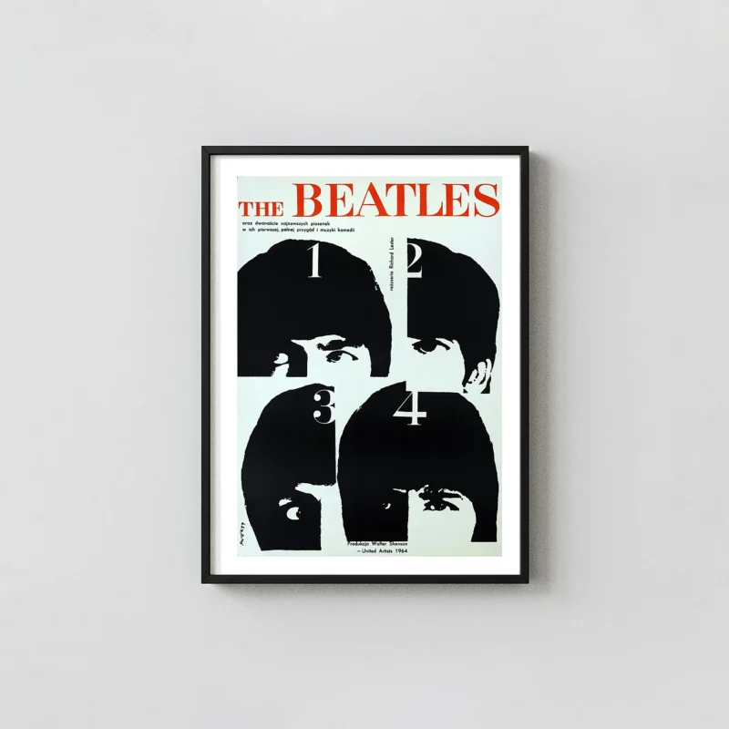 A Hard Day's Night | Movie Poster | Minimalist Beatles Pop Art