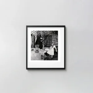 The Wizard of Oz | Movie Poster | Dorothy & Wicked Witch Hourglass Still Movie Posters xe2x80x93 Square Frame Wall Art Mockup | MerchFuse