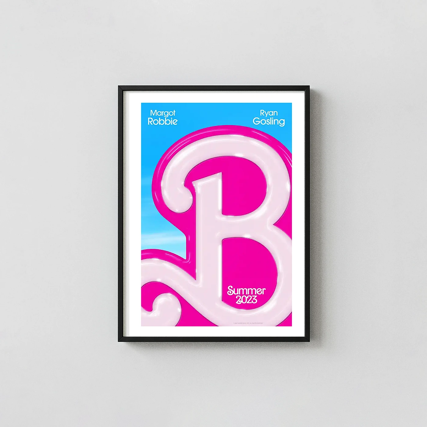 Barbie (2023) Movie Poster Official Pink Glossy Logo - movie poster wall art print