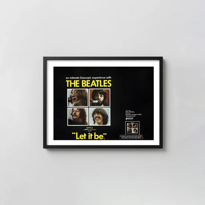 The Beatles | Let It Be Movie Poster | Iconic 4-Square Portrait Print