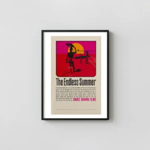 The Endless Summer | Movie Poster | Vintage Surf Film Movie Posters xe2x80x93 Portrait Frame Wall Art Mockup | MerchFuse