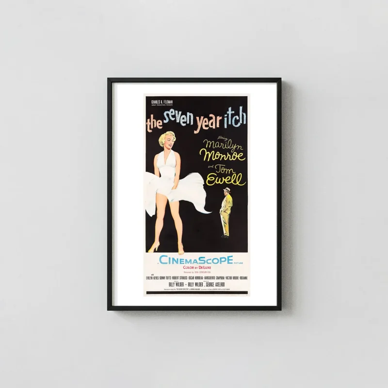 The Seven Year Itch | Movie Poster | Marilyn Monroe White Dress Scene