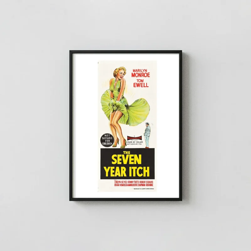 The Seven Year Itch | Movie Poster | Classic Marilyn Monroe Wall Art Print
