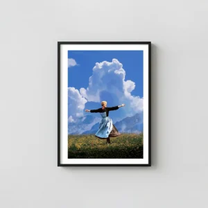 The Sound of Music | Movie Poster | Maria in the Austrian Alps Movie Posters xe2x80x93 Portrait Frame Wall Art Mockup | MerchFuse