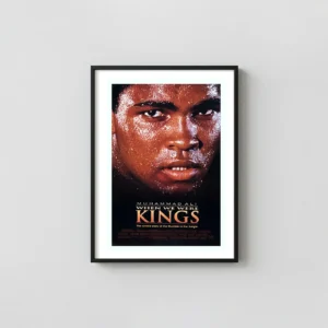 When We Were Kings | Movie Poster | Muhammad Ali Intense Close-Up Art Movie Posters xe2x80x93 Portrait Frame Wall Art Mockup | MerchFuse