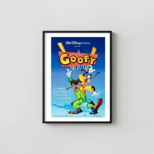 A Goofy Movie | Disney Film Poster | Goofy and Max Goof Movie Posters xe2x80x93 Portrait Frame Wall Art Mockup | MerchFuse