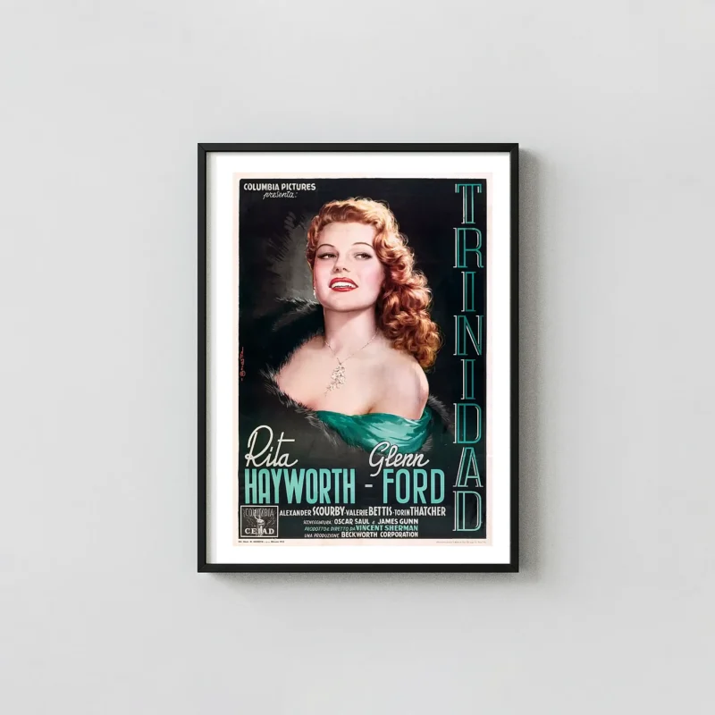 Affair in Trinidad | Movie Poster | Vintage Rita Hayworth Glamour Print