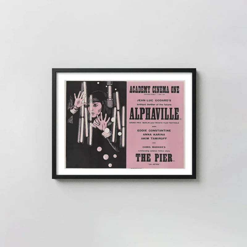 Alphaville | Movie Poster | Anna Karina Sci-Fi Minimalist Film Art