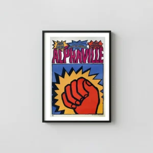 Alphaville | Movie Poster | Andrzej Krajewski Polish School Art Movie Posters xe2x80x93 Portrait Frame Wall Art Mockup | MerchFuse