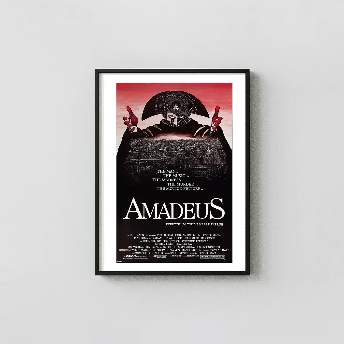 Amadeus Movie Poster Iconic Original 1984 Artwork - movie poster wall art print
