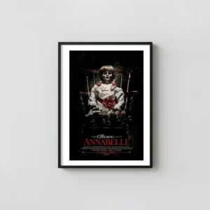 Annabelle | Horror Movie Poster | Iconic Demonic Doll Wall Horror Movies Posters xe2x80x93 Portrait Frame Wall Art Mockup | MerchFuse