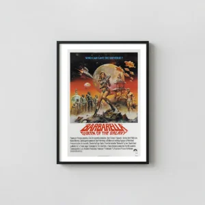 Barbarella | Movie Poster | Jane Fonda Sci-Fi Retro Barbarella Movie Posters xe2x80x93 Portrait Frame Wall Art Mockup | MerchFuse