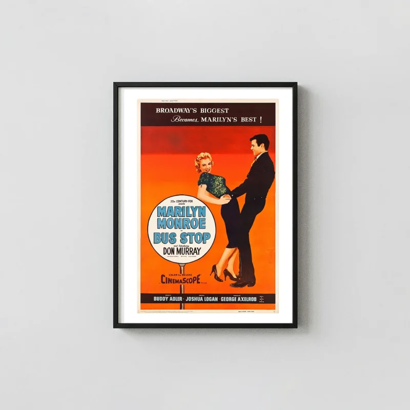 Bus Stop (1956) | Movie Poster | Marilyn Monroe Classic Film Art