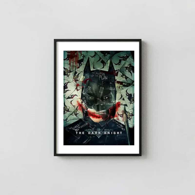 The Dark Knight | Movie Poster | Joker Cards Cinematic Wall Art