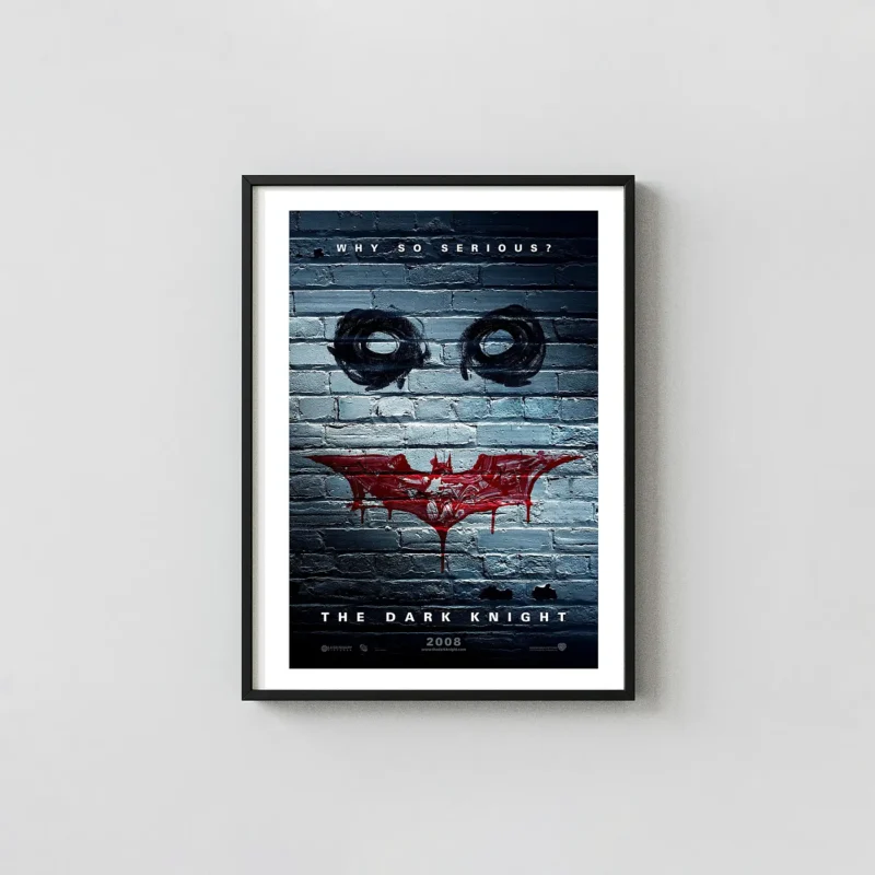 The Dark Knight | Movie Poster | Why So Serious Graffiti Art Print