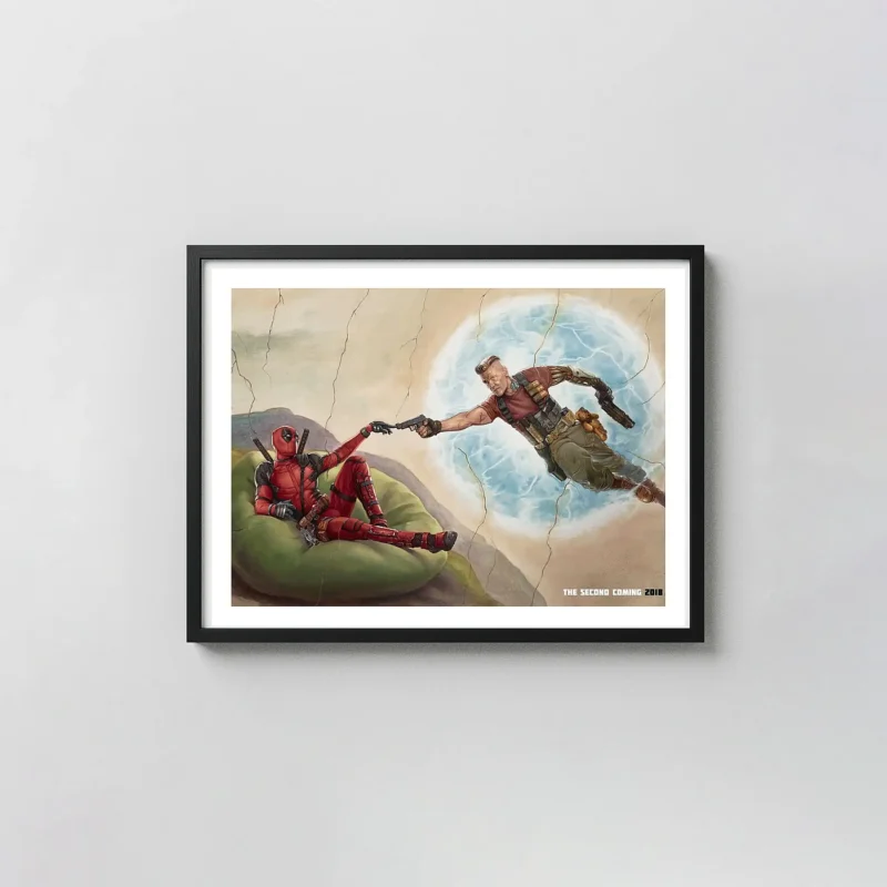 Deadpool 2 | Movie Poster | The Creation of Adam Parody Art Print