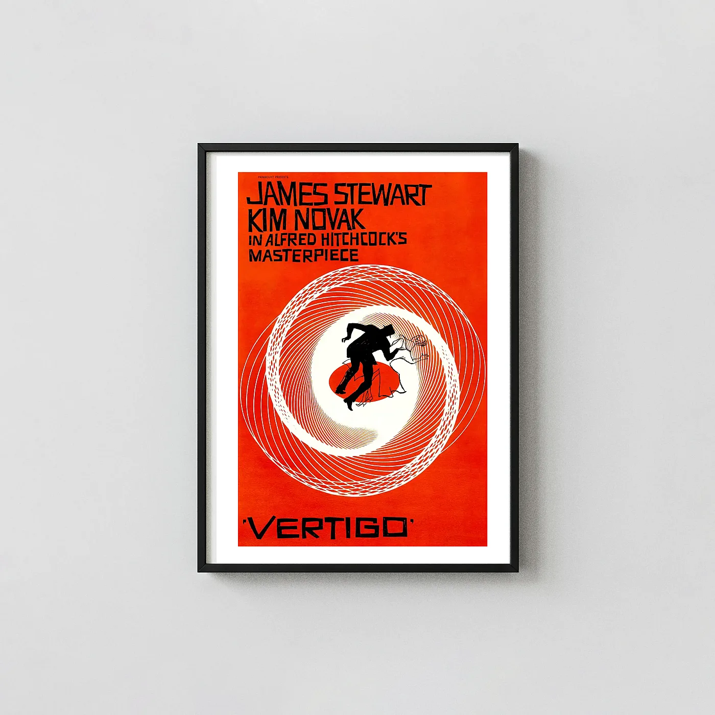 Vertigo Alfred Hitchcock Movie Poster Iconic Saul Bass Spiral Art - movie poster wall art print
