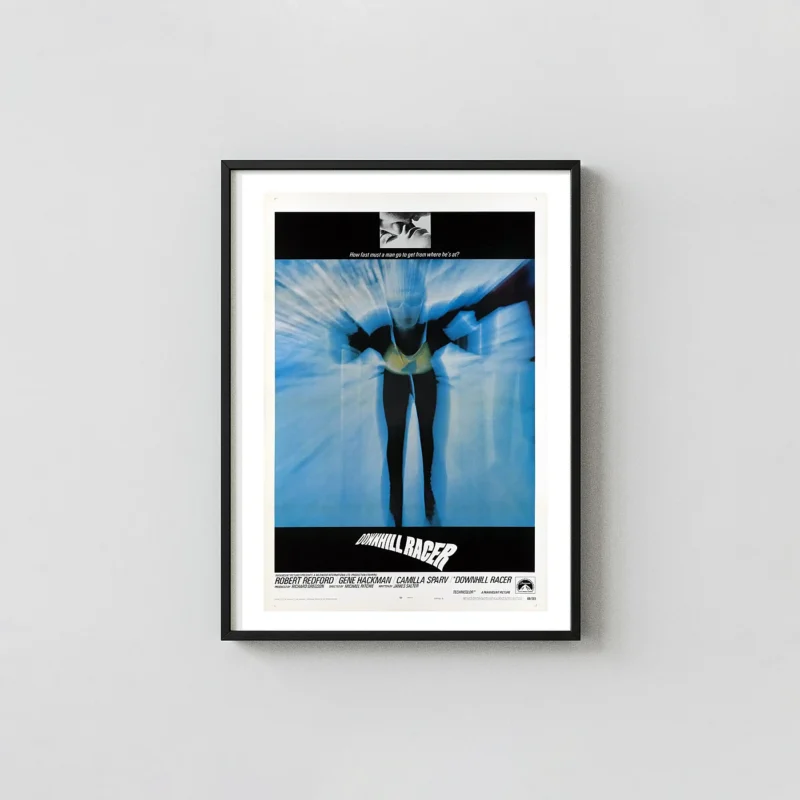 Downhill Racer | Movie Poster | Vintage Abstract Speed Blur Wall Art