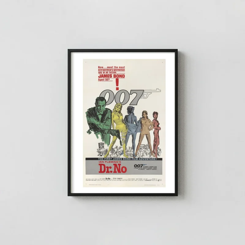 Dr. No | Movie Poster | Original 1962 James Bond Film Art