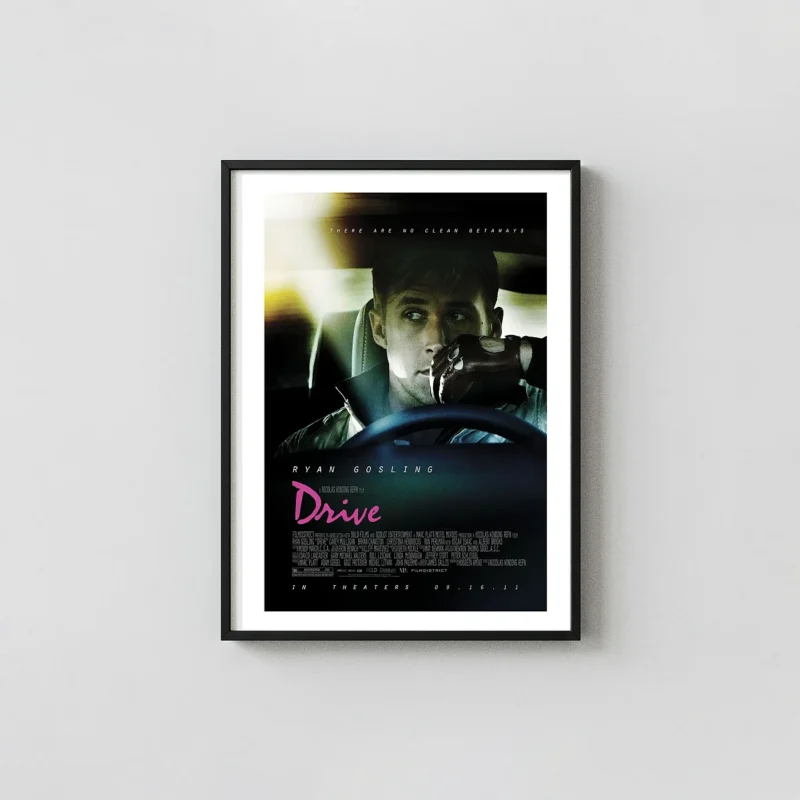 Drive | Movie Poster | Ryan Gosling & Iconic Driving Gloves Art