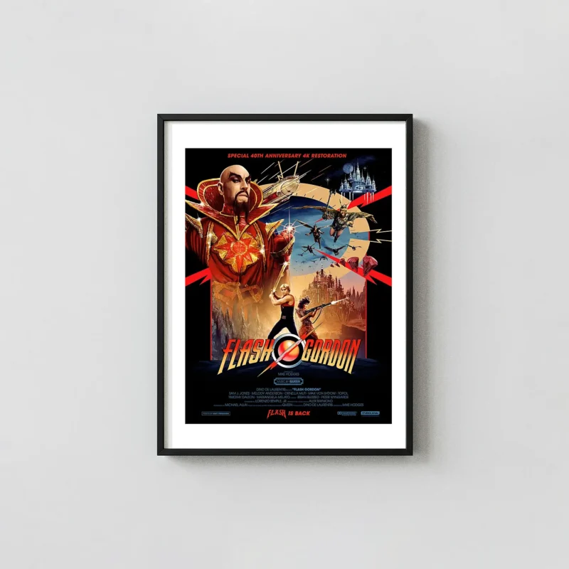 Flash Gordon (1980) | Movie Poster | Ming the Merciless Retro Wall Art