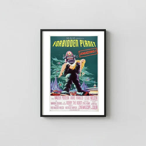 Forbidden Planet | Movie Poster | Classic Robby the Robot Sci-Fi Print