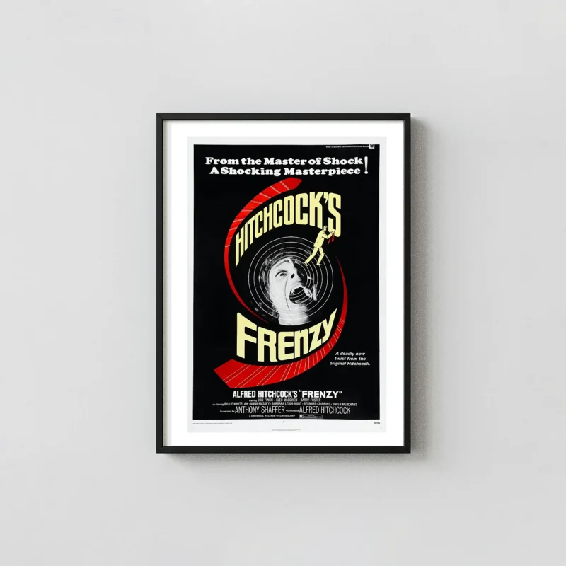 Hitchcock's Frenzy | Classic Thriller Movie Poster | Vintage Wall Art Print