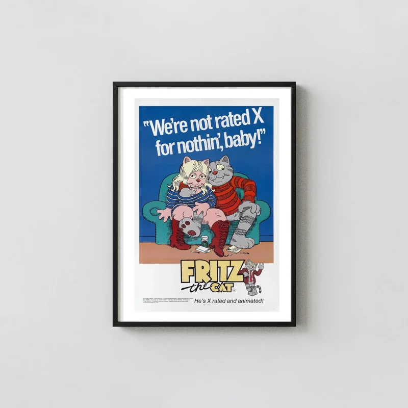 Fritz the Cat | Movie Poster | Original 1972 Vintage X-Rated Art Print