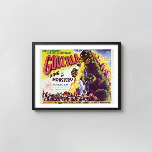 Godzilla, King of the Monsters! | Vintage Movie Poster | Iconic 1956 Retro Print