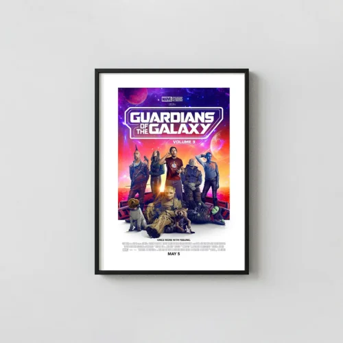 Guardians of the Galaxy Vol 3 | Movie Poster | Full Cast Ensemble Wall Art