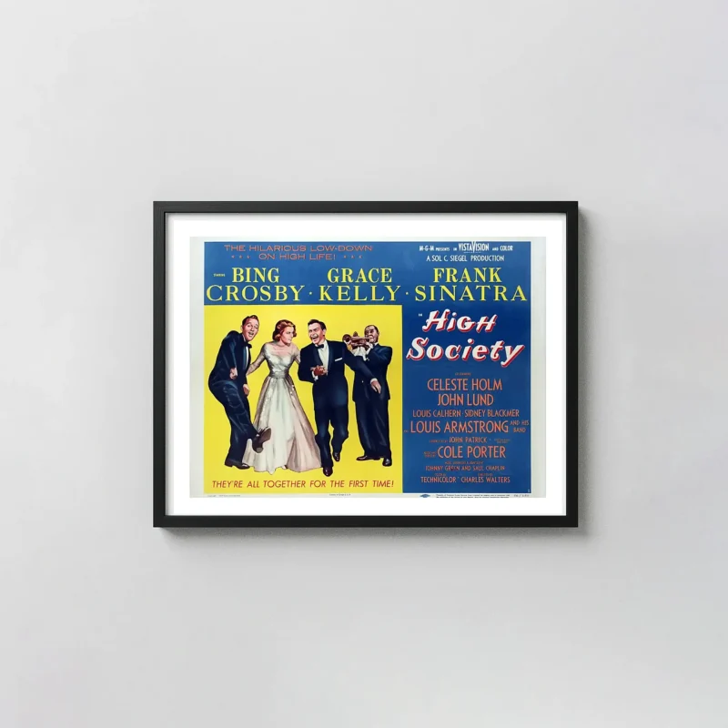High Society | Movie Poster | Vintage Bing Crosby & Frank Sinatra Art Print