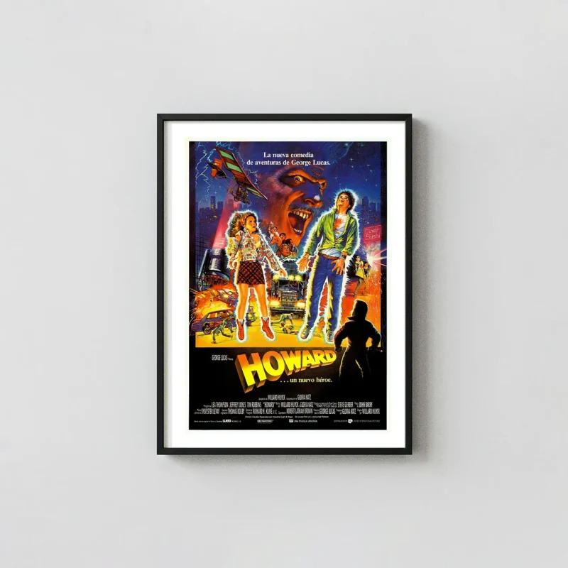 Howard the Duck | Movie Poster | Spanish Release Retro 80s Art
