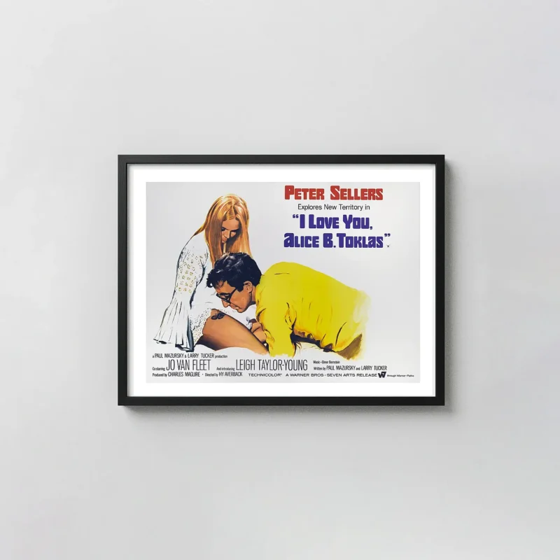 I Love You, Alice B. Toklas | Movie Poster | Peter Sellers 60s Hippie Art