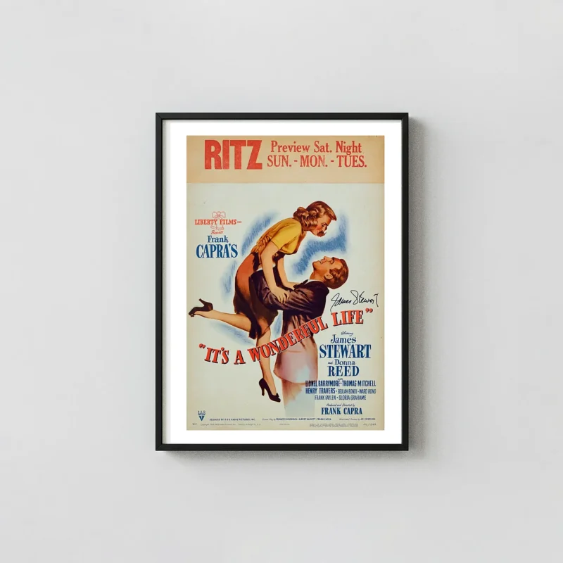 It's a Wonderful Life | Movie Poster | 1946 Vintage Art Print