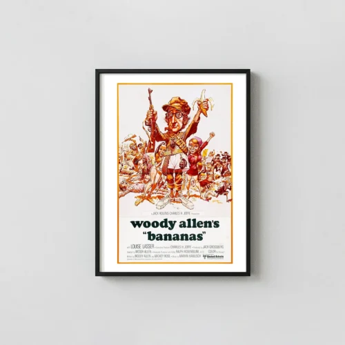 Bananas | Movie Poster | Jack Davis Caricature Wall Art Print