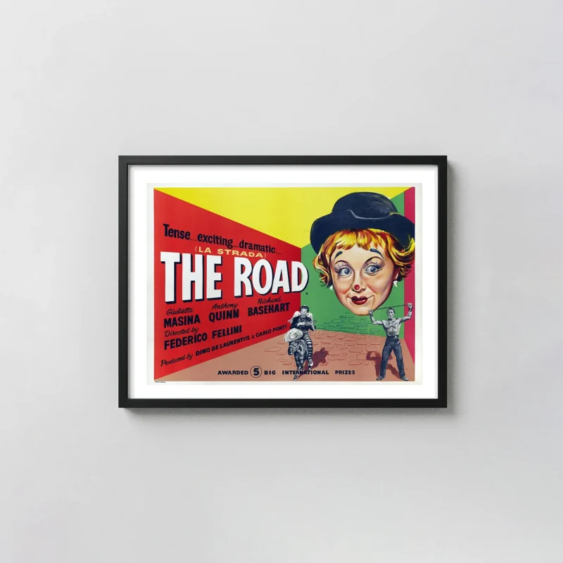 La Strada (The Road) | Movie Poster | Vintage 1954 British Quad Art Print