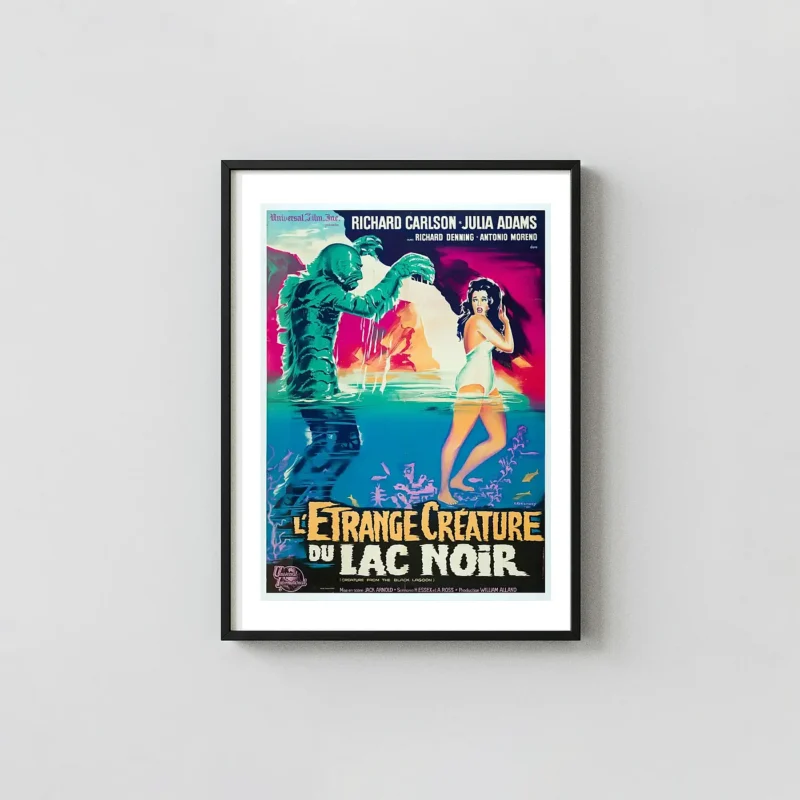 Creature from the Black Lagoon | Vintage Movie Poster | French Art Print