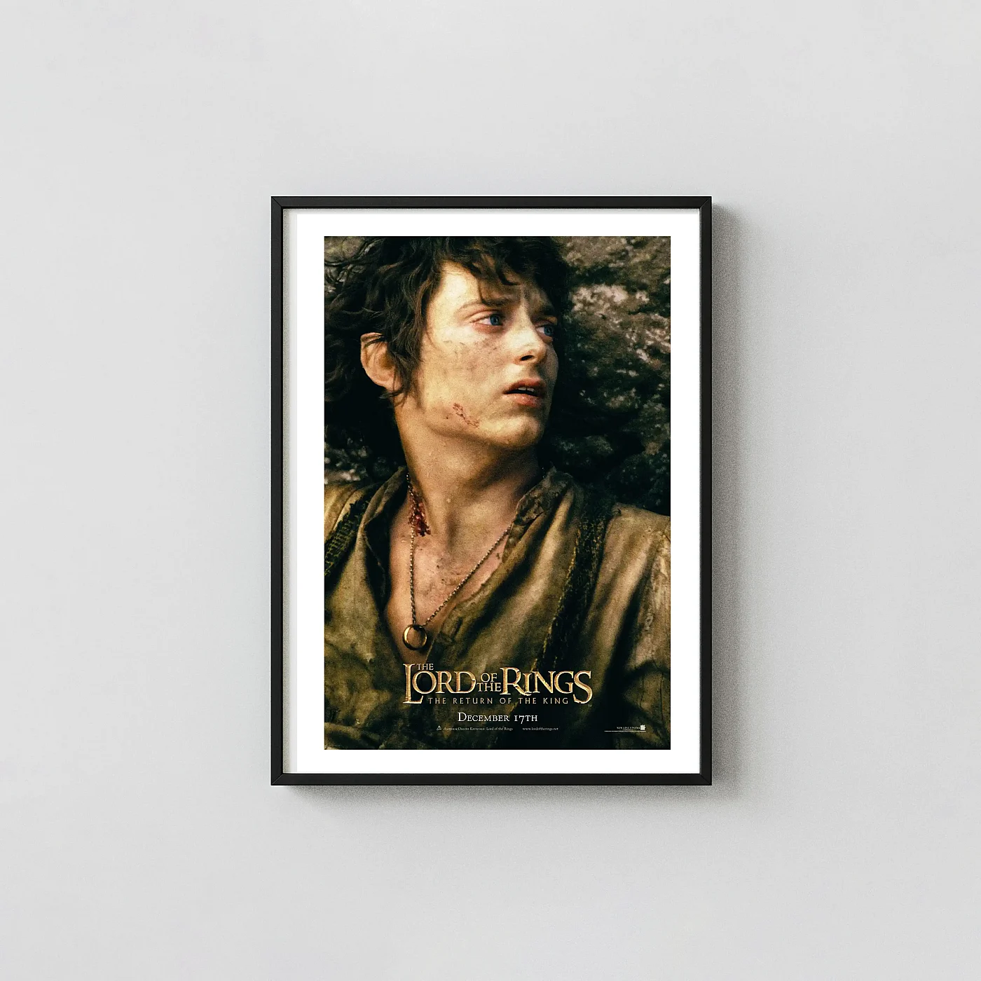 The Lord of the Rings RotK Frodo Baggins Poster The One Ring - movie poster wall art print