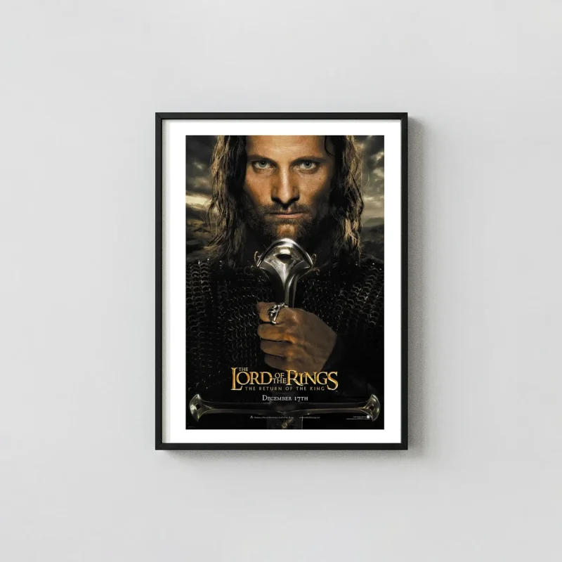 Lord of the Rings: Return of the King | Movie Poster | Aragorn Art Print