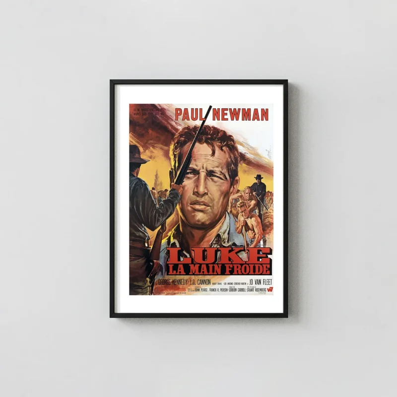 Cool Hand Luke | Classic Movie Poster | French Paul Newman Art Print