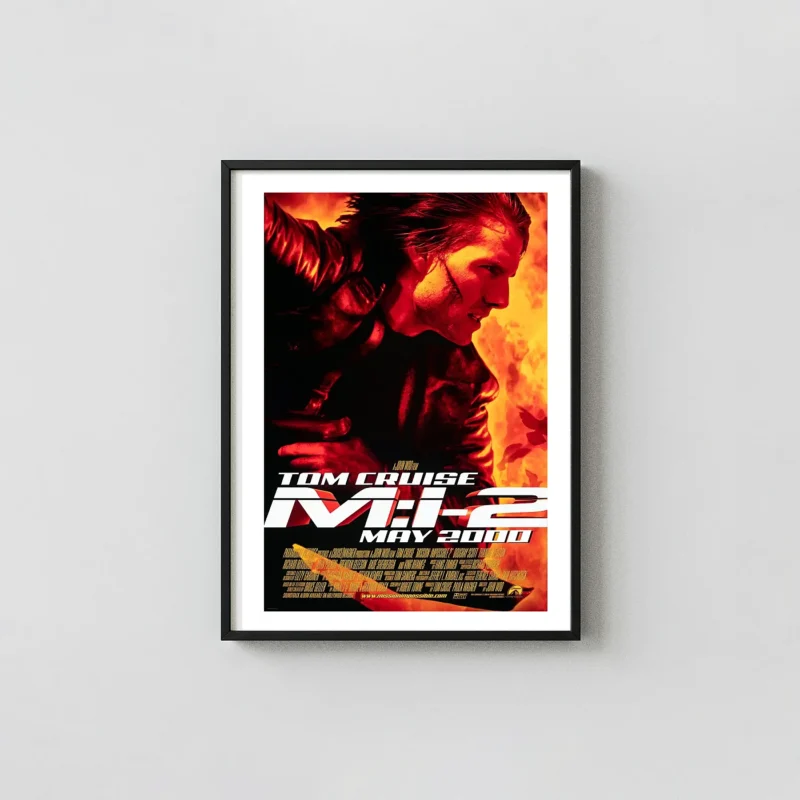 Mission: Impossible 2 | Movie Poster | Tom Cruise Action Wall Art Print