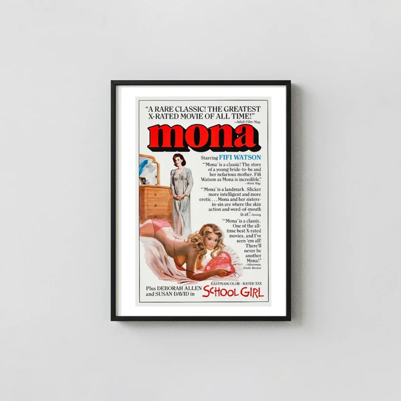 Mona the Virgin Nymph | Classic Movie Poster | Vintage 1970s Art Print